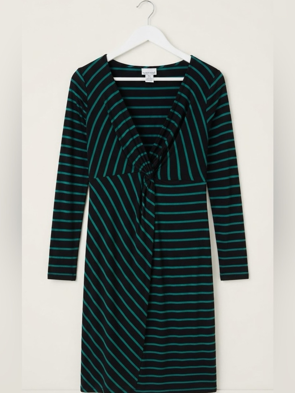 Motherhood Maternity long sleeve dress size M bonus Pea in the Pod belly band